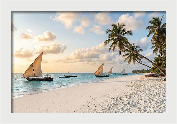 Zanzibar Beach At Golden Hour