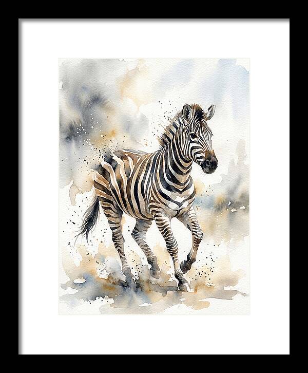 Zebra In Motion