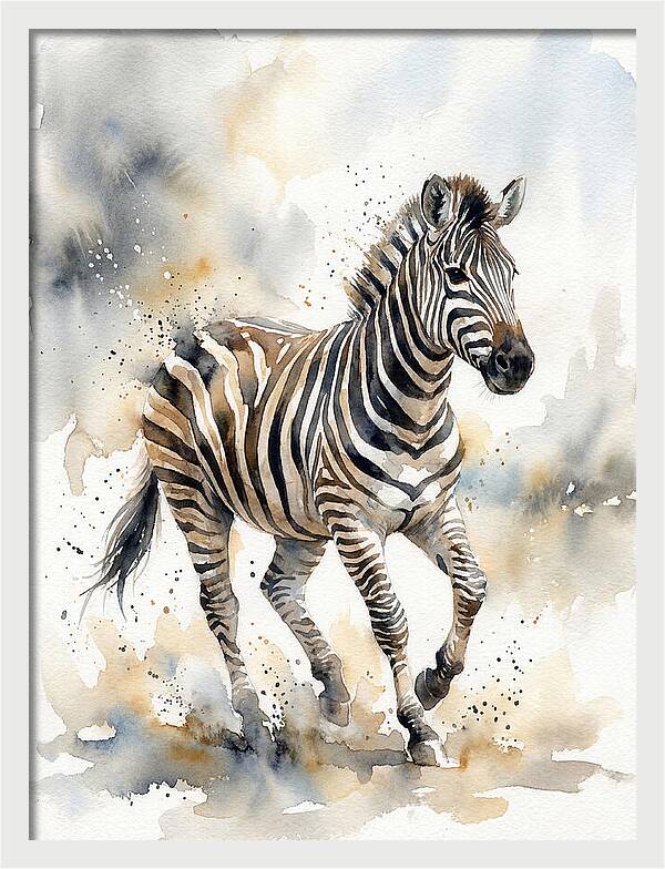 Zebra In Motion