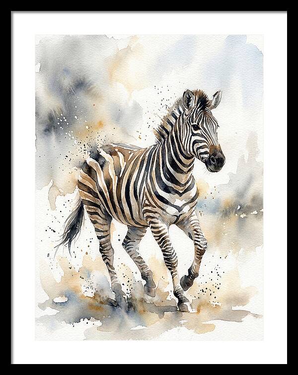 Zebra In Motion