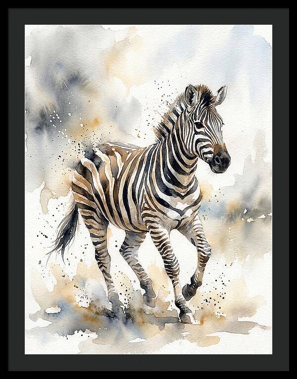 Zebra In Motion