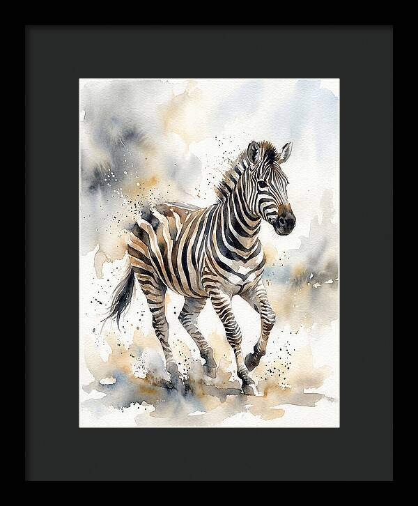 Zebra In Motion