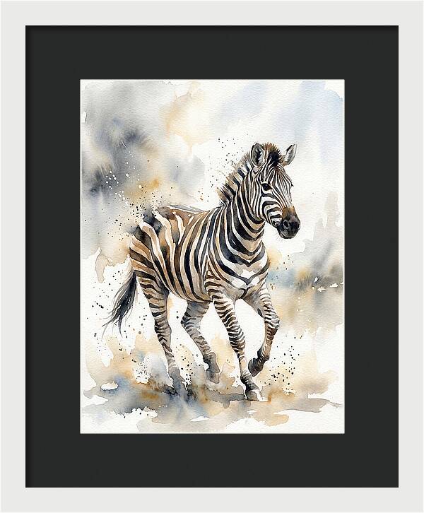 Zebra In Motion