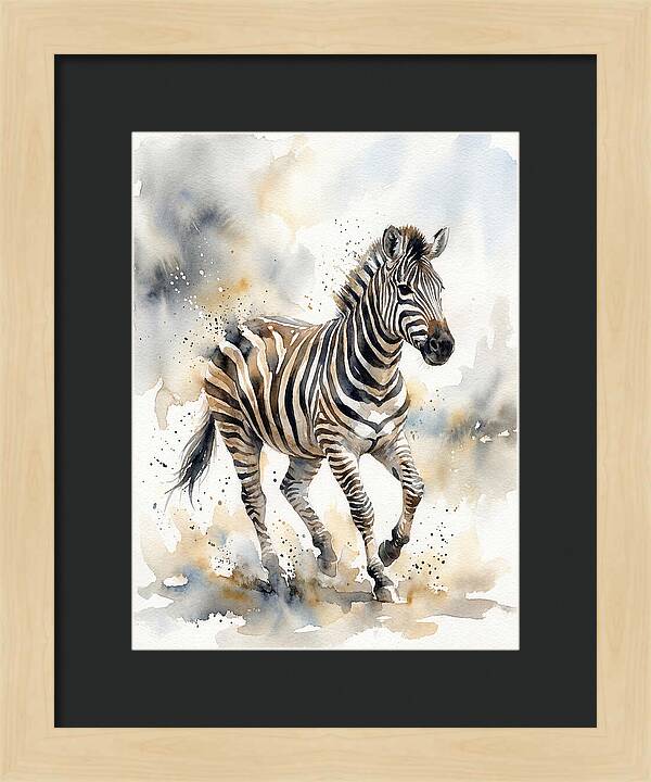 Zebra In Motion