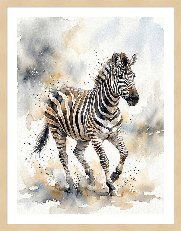 Zebra In Motion