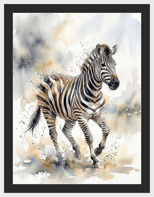 Zebra In Motion