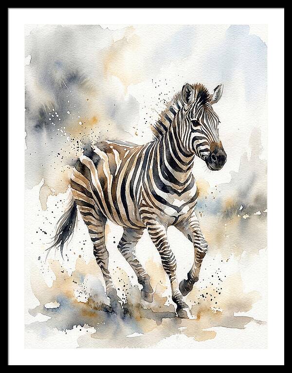 Zebra In Motion
