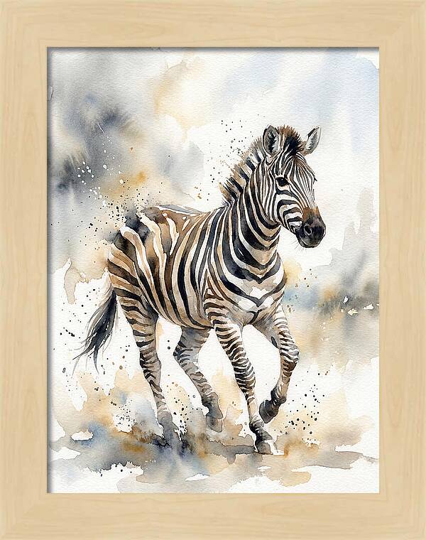 Zebra In Motion