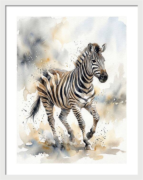 Zebra In Motion