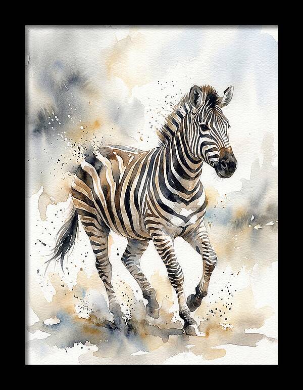 Zebra In Motion