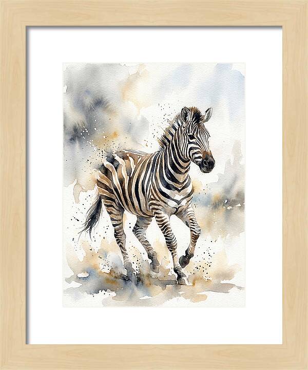 Zebra In Motion