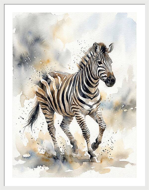 Zebra In Motion