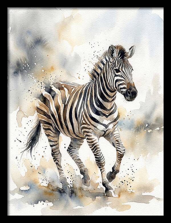 Zebra In Motion