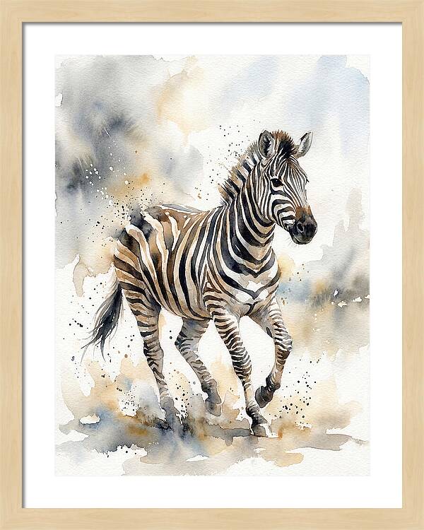Zebra In Motion