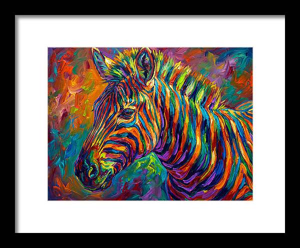 Zebra In Vibrant Colors