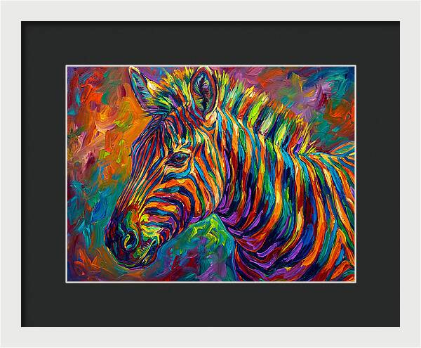 Zebra In Vibrant Colors