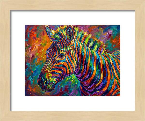 Zebra In Vibrant Colors