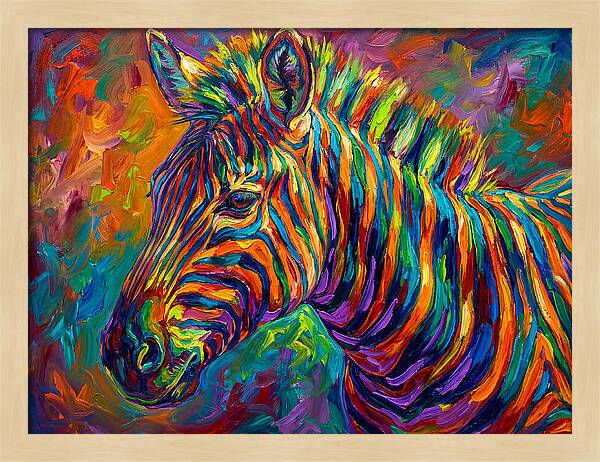Zebra In Vibrant Colors
