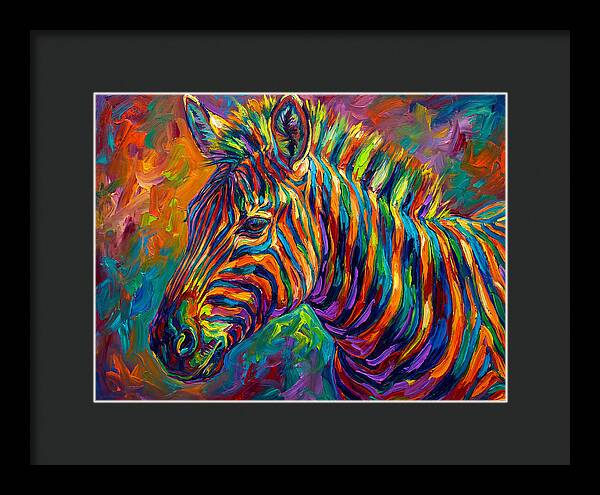 Zebra In Vibrant Colors