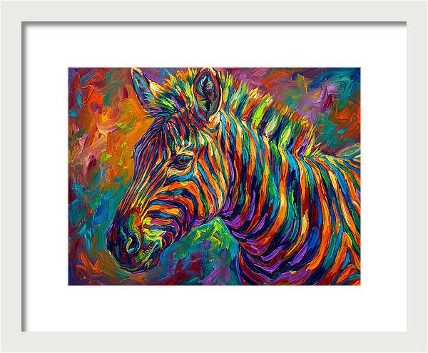 Zebra In Vibrant Colors