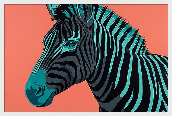 Zebra Stripes In Bold Hues