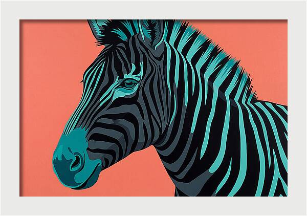 Zebra Stripes In Bold Hues