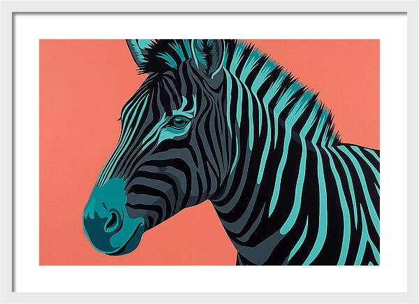 Zebra Stripes In Bold Hues