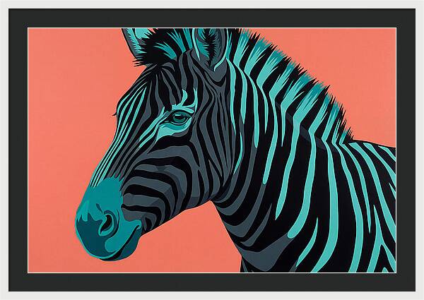 Zebra Stripes In Bold Hues
