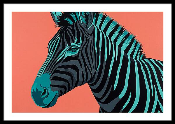 Zebra Stripes In Bold Hues