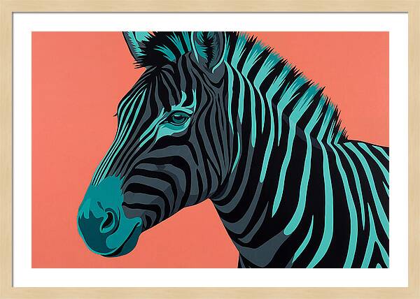 Zebra Stripes In Bold Hues