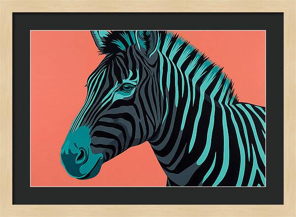 Zebra Stripes In Bold Hues