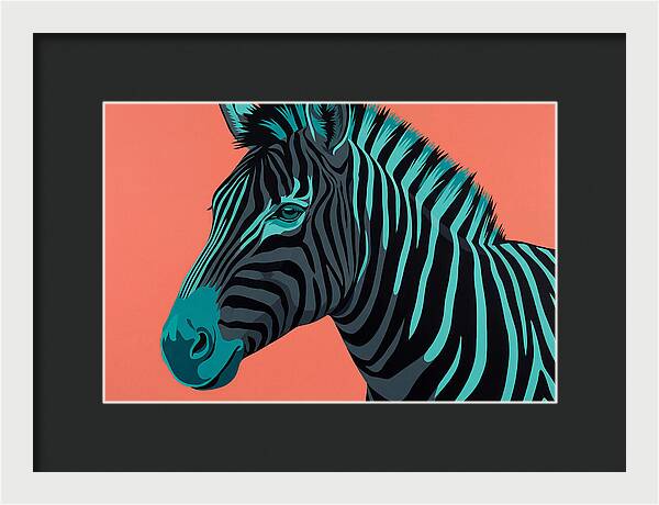 Zebra Stripes In Bold Hues