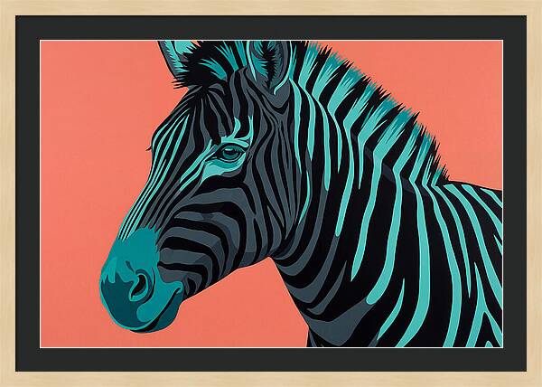 Zebra Stripes In Bold Hues