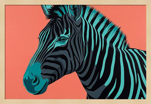 Zebra Stripes In Bold Hues