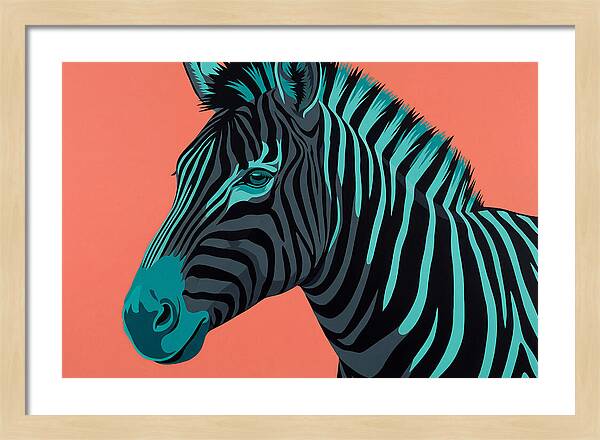 Zebra Stripes In Bold Hues