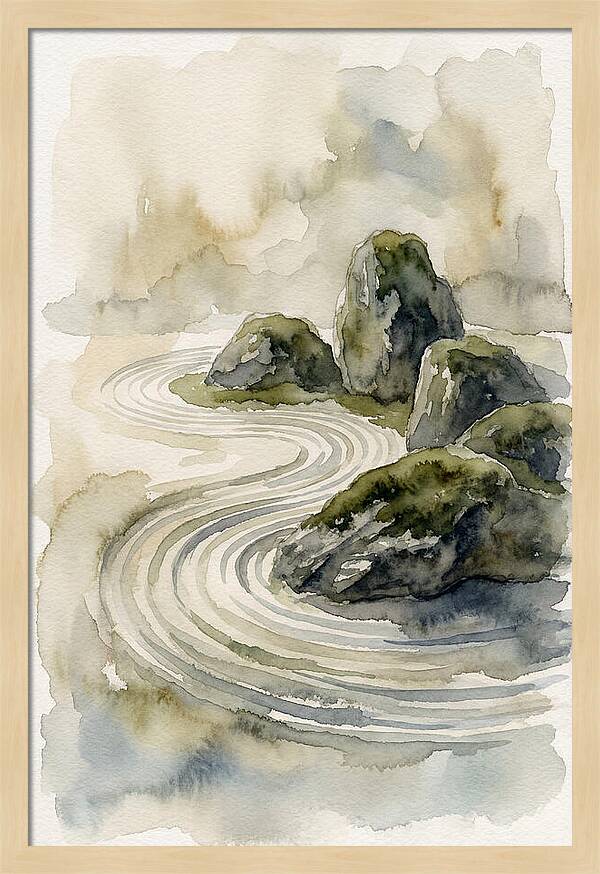 Zen Rock Garden Serenity