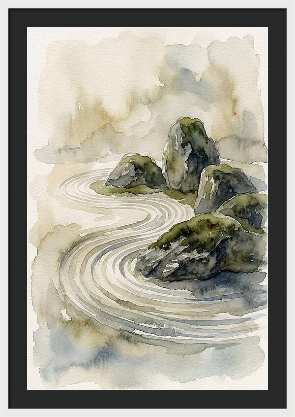 Zen Rock Garden Serenity