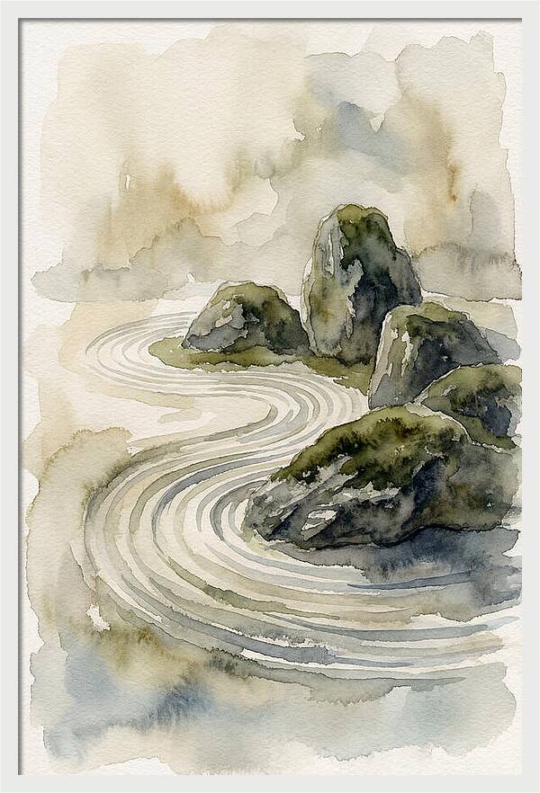 Zen Rock Garden Serenity