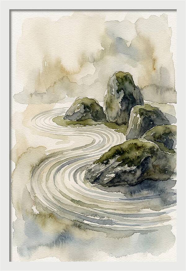 Zen Rock Garden Serenity