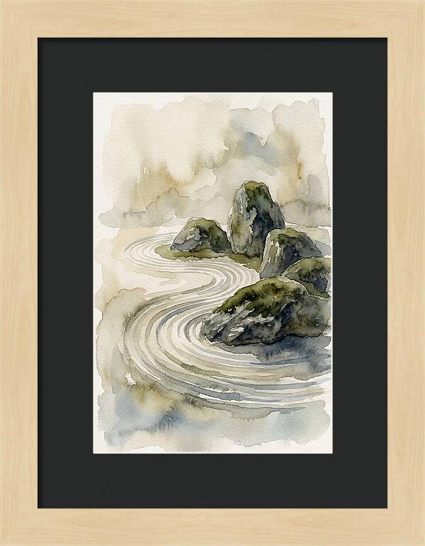 Zen Rock Garden Serenity