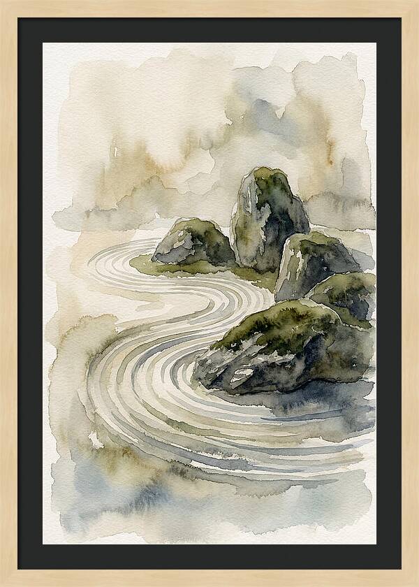 Zen Rock Garden Serenity