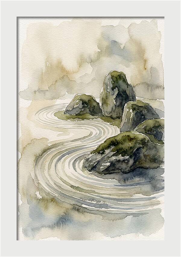 Zen Rock Garden Serenity