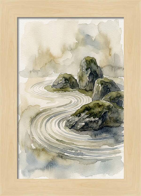 Zen Rock Garden Serenity