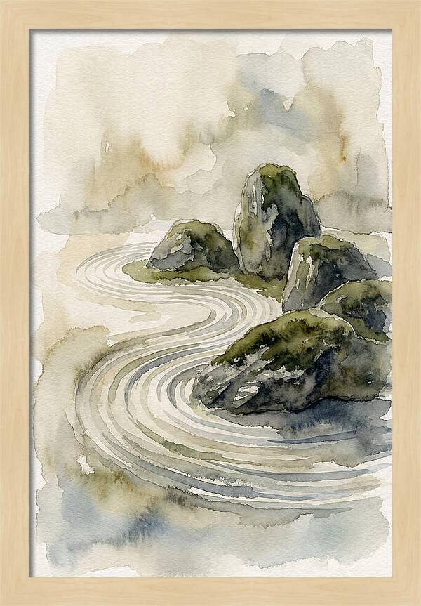 Zen Rock Garden Serenity