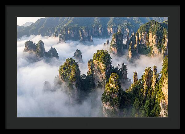 Zhangjiajie Peaks In Mist