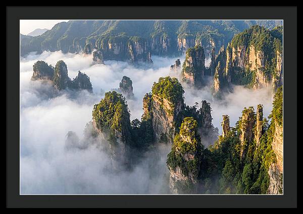 Zhangjiajie Peaks In Mist