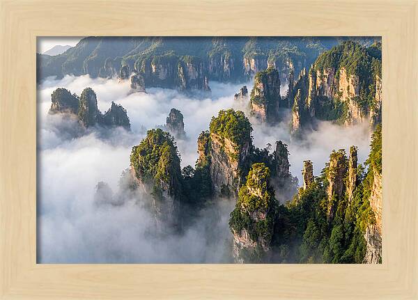 Zhangjiajie Peaks In Mist