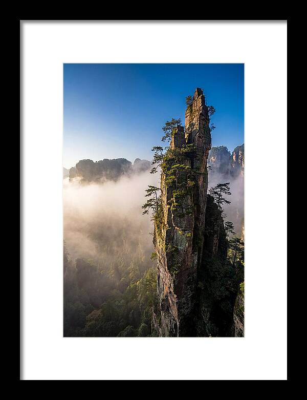 Zhangjiajie Pillar In Mist