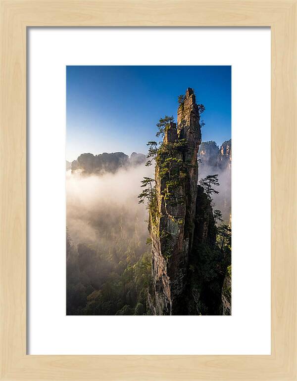 Zhangjiajie Pillar In Mist