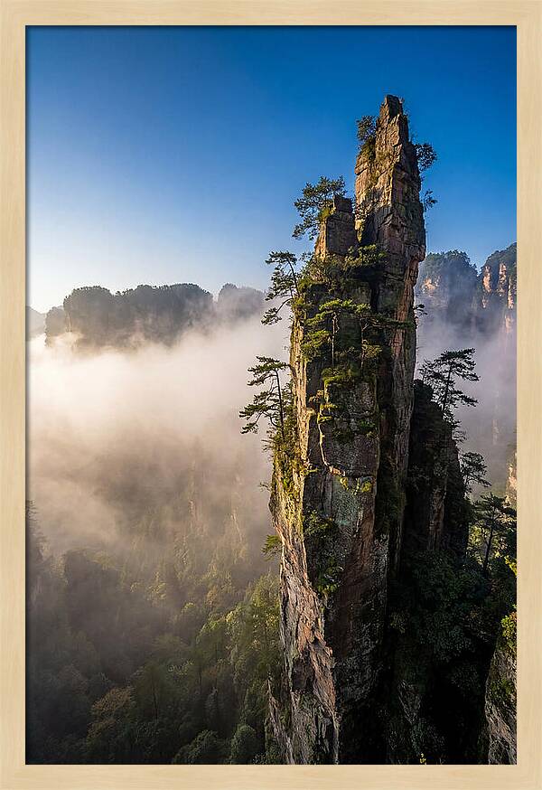 Zhangjiajie Pillar In Mist